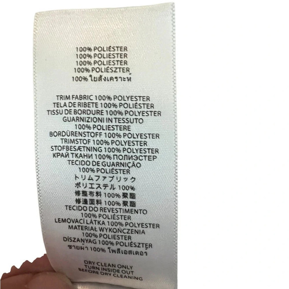 Michael Kors Women’s Size Med Grey Black White Geo Maxi Dress Slits Tie Waist - Picture 9 of 9